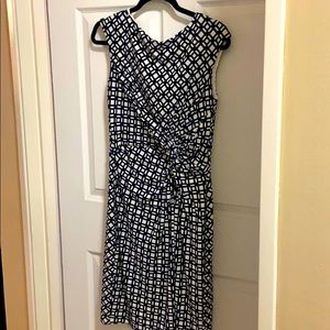 EUC Ralph Lauren blue/white dress